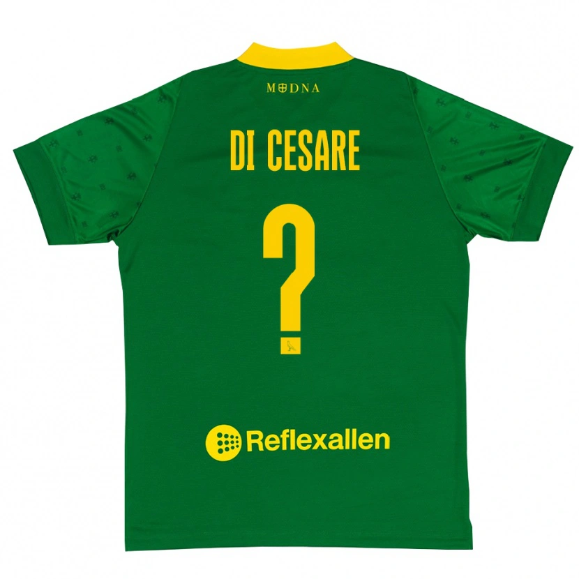 Danxen Donna Gabriele Di Cesare #0 Maglia Gara Portiere Verde Giallo 2025/26 Maglietta