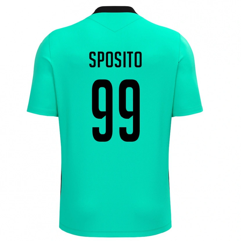 Danxen Donna Alex Sposito #99 Maglia Gara Portiere Turchese Nero 2025/26 Maglietta