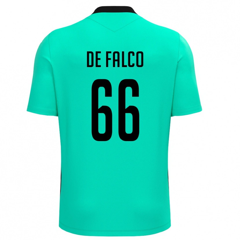 Danxen Donna Cristian De Falco #66 Maglia Gara Portiere Turchese Nero 2025/26 Maglietta