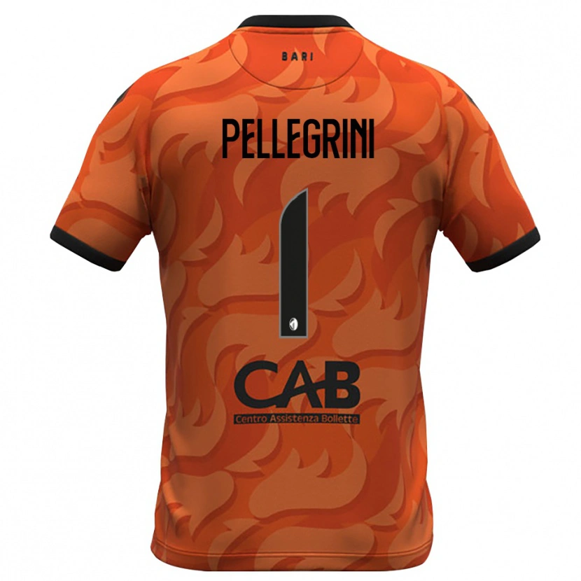 Danxen Donna Luigi Pellegrini #1 Maglia Gara Portiere Arancio Scuro Nero 2025/26 Maglietta