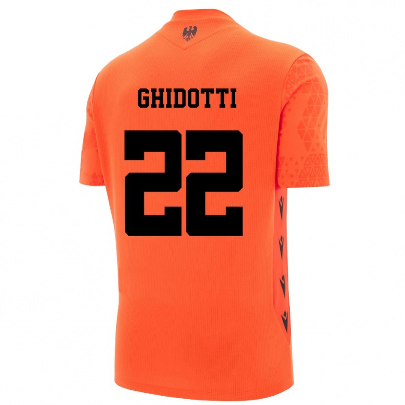 Danxen Donna Simone Ghidotti #22 Maglia Gara Portiere Arancio Scuro Nero 2025/26 Maglietta