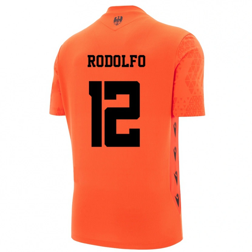 Danxen Donna Luca Rodolfo #12 Maglia Gara Portiere Arancio Scuro Nero 2025/26 Maglietta