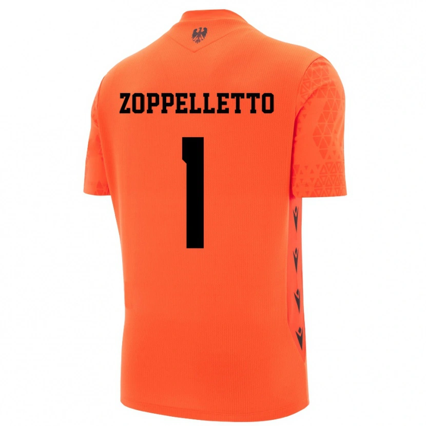 Danxen Donna David Zoppelletto #1 Maglia Gara Portiere Arancio Scuro Nero 2025/26 Maglietta