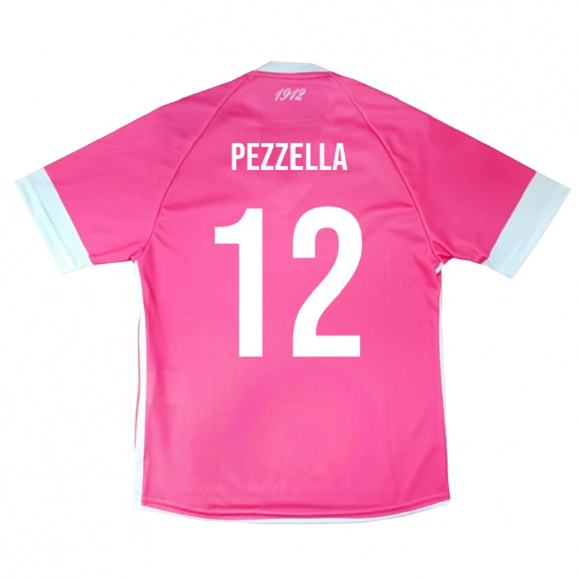 Danxen Donna Giuseppe Pezzella #12 Maglia Gara Portiere Fucsia Bianco 2025/26 Maglietta