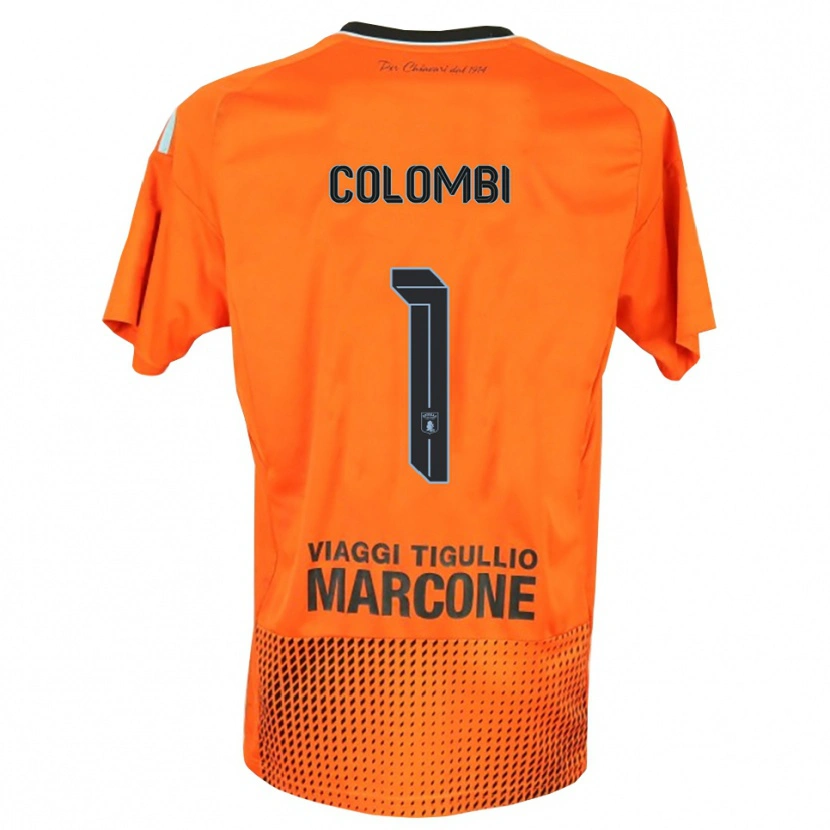 Danxen Donna Simone Colombi #1 Maglia Gara Portiere Arancio Scuro Blu 2025/26 Maglietta