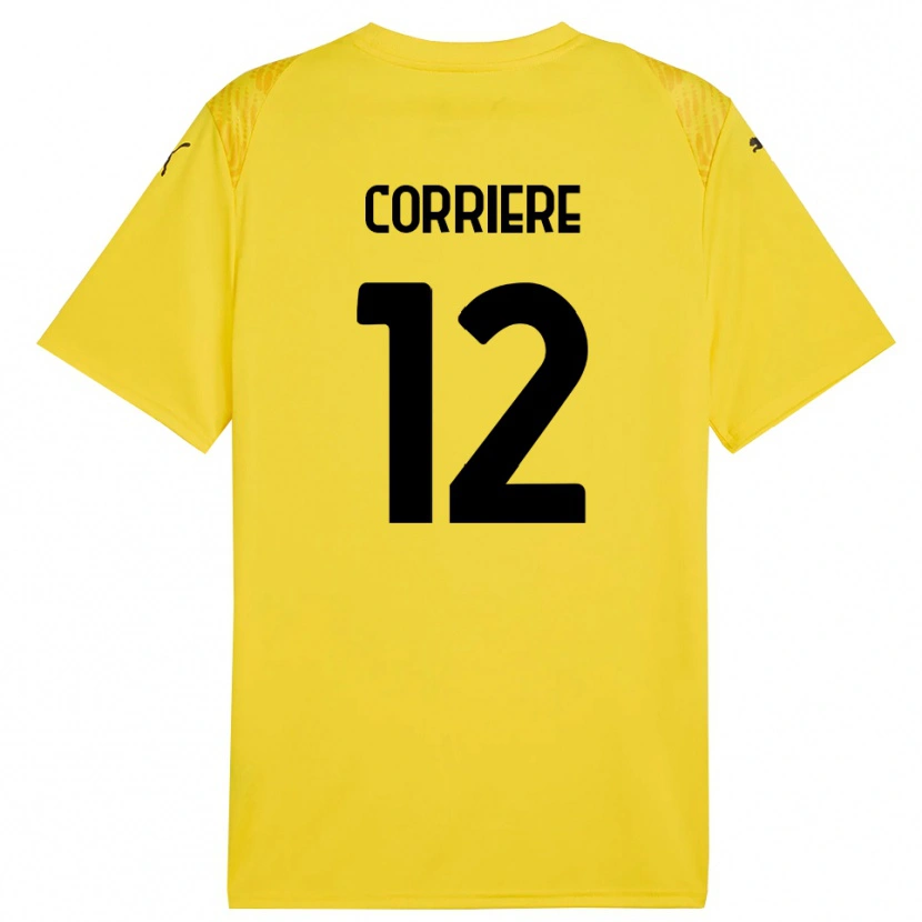 Danxen Donna Francesco Corriere #12 Maglia Gara Portiere Giallo Nero 2025/26 Maglietta