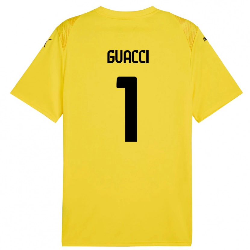 Danxen Donna Marco Guacci #1 Maglia Gara Portiere Giallo Nero 2025/26 Maglietta