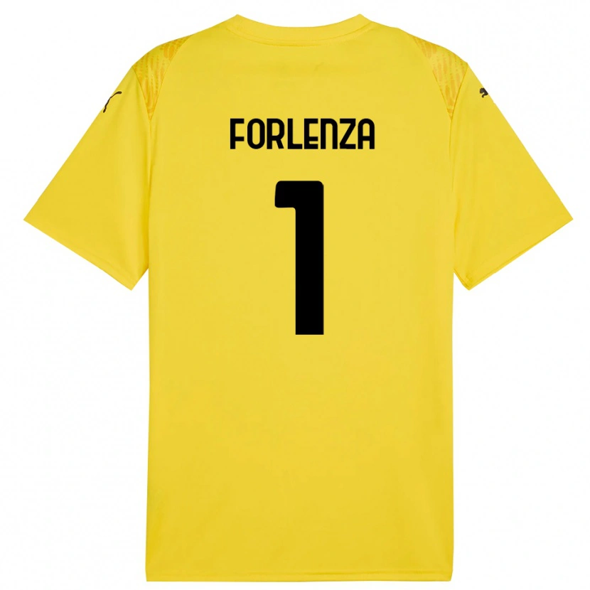 Danxen Donna Carlo Forlenza #1 Maglia Gara Portiere Giallo Nero 2025/26 Maglietta