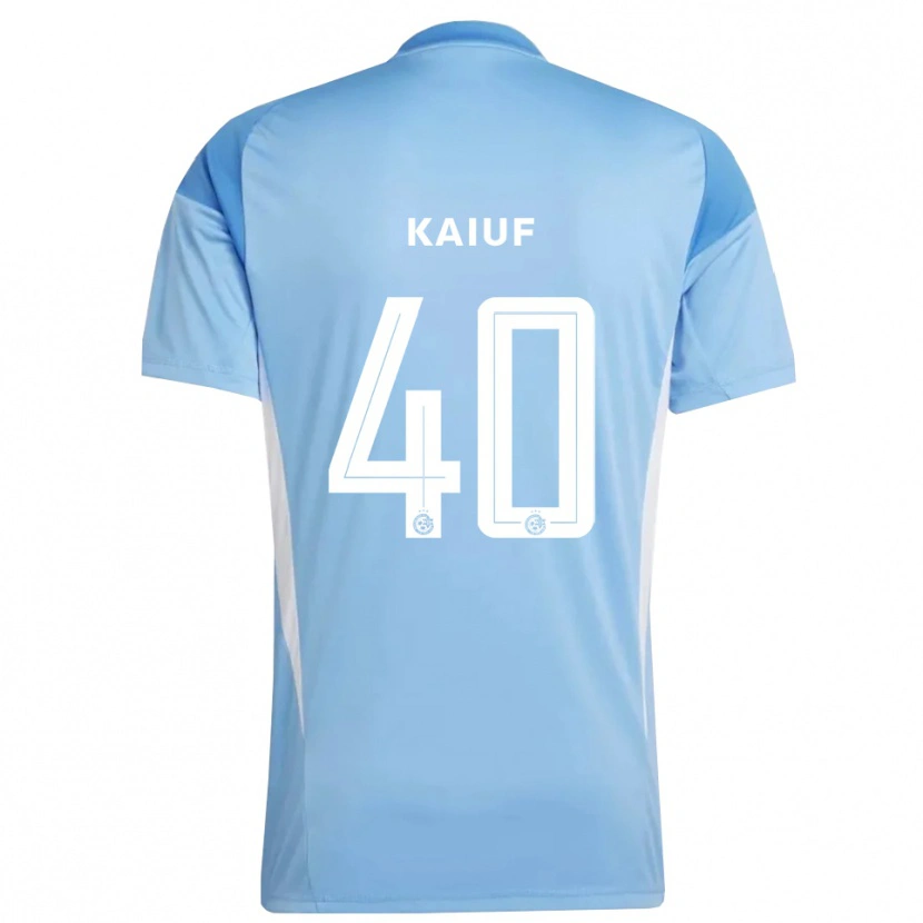 Danxen Donna Sharif Kaiuf #40 Maglia Gara Portiere Azzurro Bianco 2025/26 Maglietta
