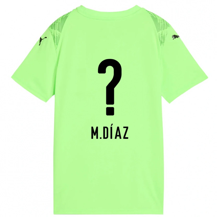 Danxen Donna Mateo Díaz #0 Maglia Gara Portiere Verde Pallido Nero 2025/26 Maglietta