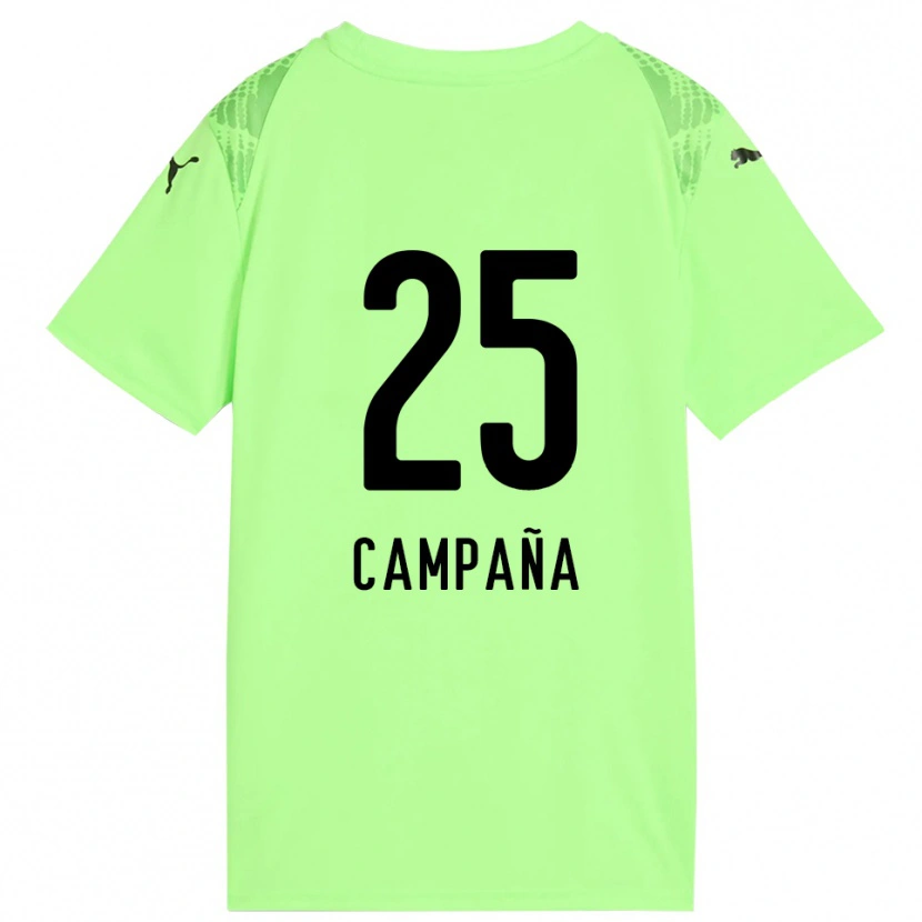 Danxen Donna Martín Campaña #25 Maglia Gara Portiere Verde Pallido Nero 2025/26 Maglietta