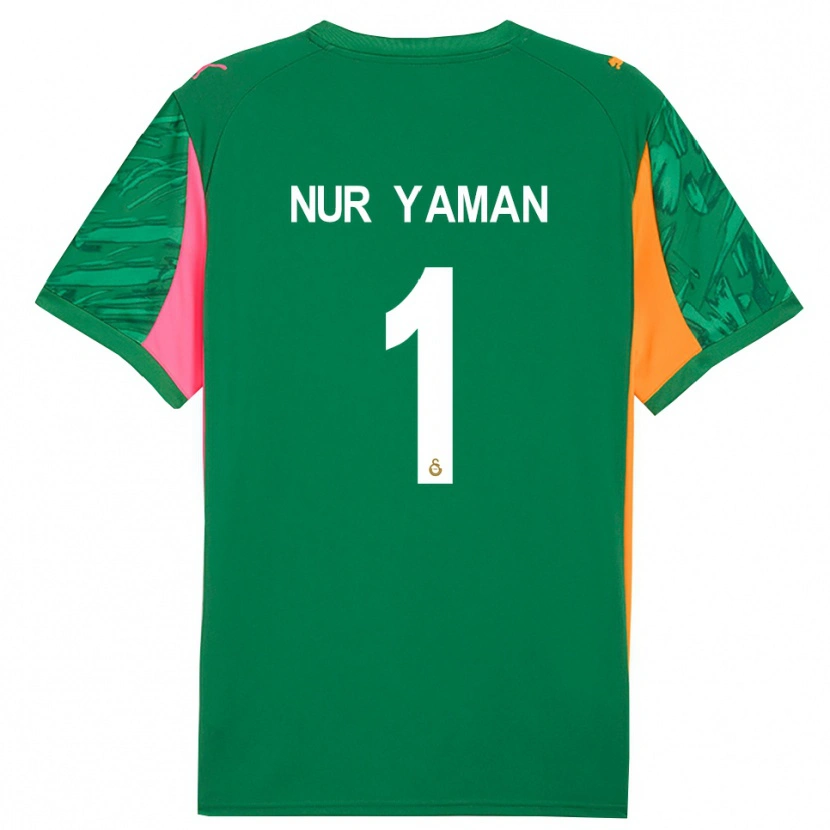 Danxen Donna Gamze Nur Yaman #1 Maglia Gara Portiere Verde Arancio Rosa 2025/26 Maglietta
