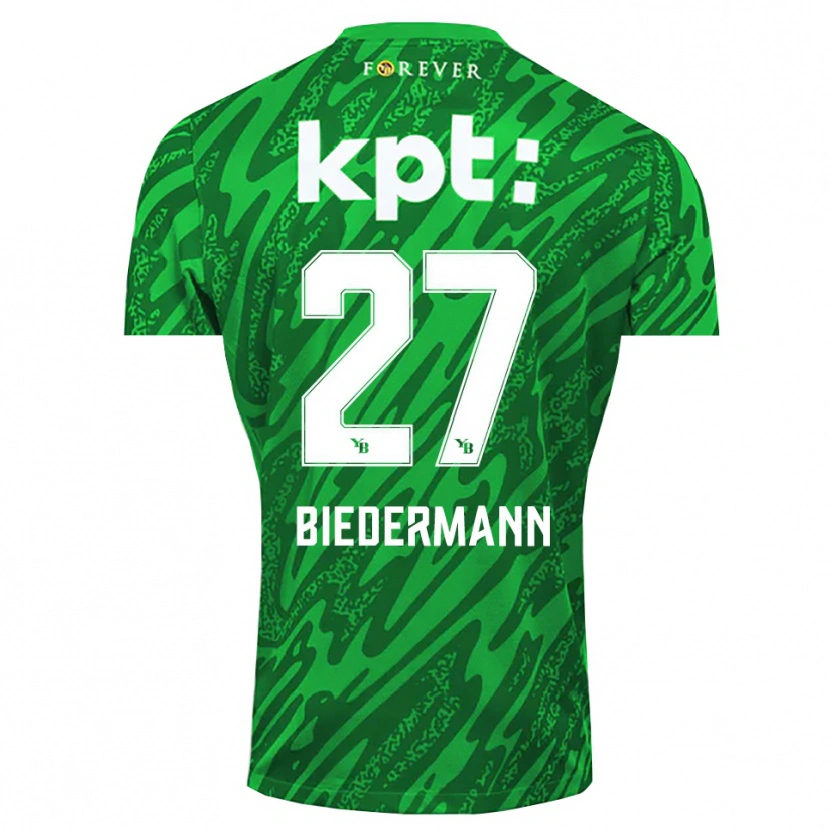 Danxen Donna Tamara Biedermann #27 Maglia Gara Portiere Verde Bianco 2025/26 Maglietta