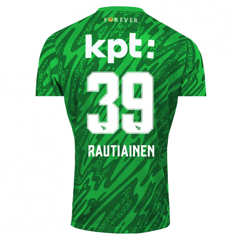 Danxen Donna Iina Rautiainen #39 Maglia Gara Portiere Verde Bianco 2025/26 Maglietta
