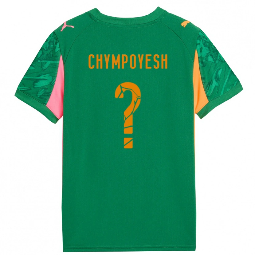 Danxen Donna Vladyslav Chympoyesh #0 Maglia Gara Portiere Verde Arancio Rosa 2025/26 Maglietta