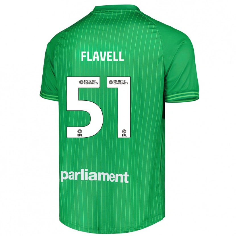 Danxen Donna Kieren Flavell #51 Maglia Gara Portiere Verde Lime 2025/26 Maglietta