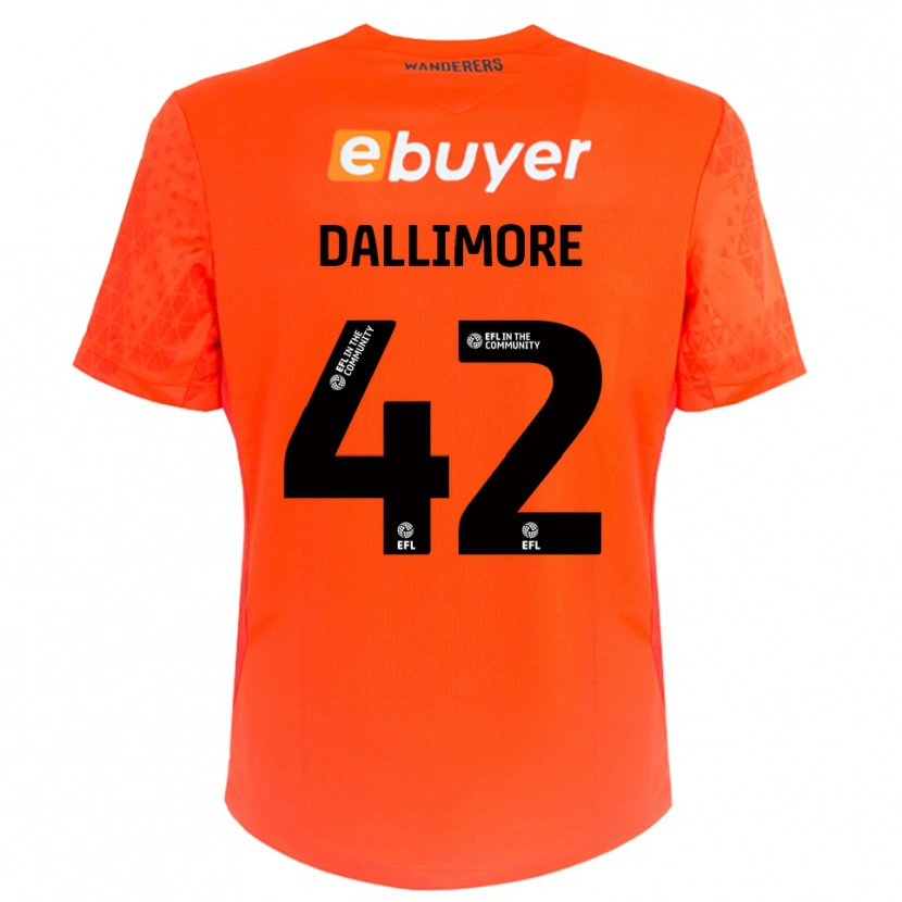Danxen Donna Jack Dallimore #42 Maglia Gara Portiere Nero Arancione 2025/26 Maglietta