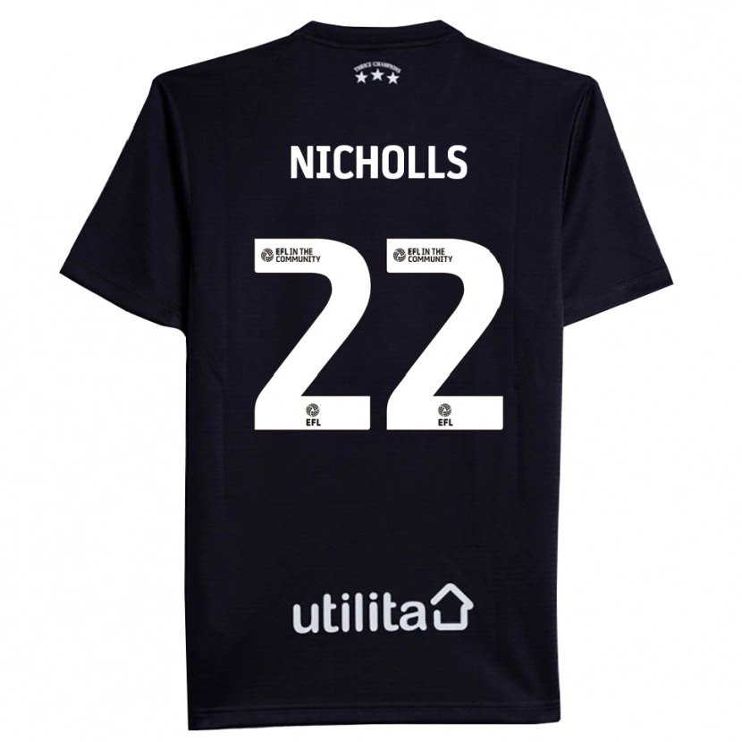 Danxen Donna Lee Nicholls #22 Maglia Gara Portiere Bianco Nero 2025/26 Maglietta