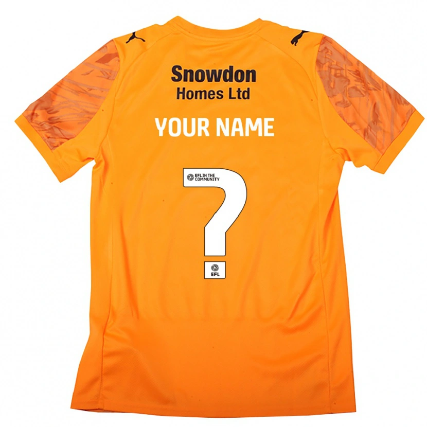Danxen Donna Northampton Town Maglia Gara Portiere Nero Arancione 2025/26 Maglietta