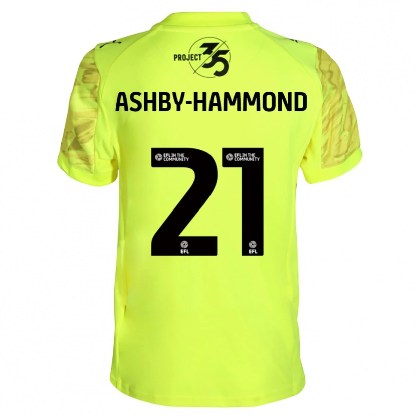 Danxen Donna Luca Ashby-Hammond #21 Maglia Gara Portiere Nero Verde Fluorescente 2025/26 Maglietta