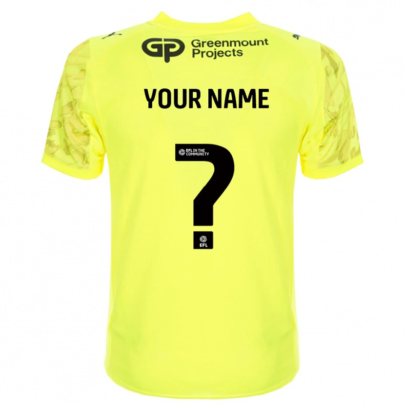 Danxen Donna Wigan Athletic Maglia Gara Portiere Nero Verde Fluorescente 2025/26 Maglietta