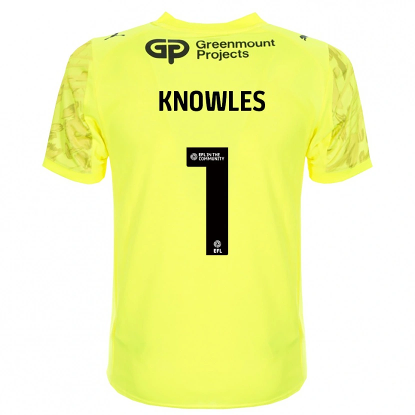 Danxen Donna Amelia Knowles #1 Maglia Gara Portiere Nero Verde Fluorescente 2025/26 Maglietta
