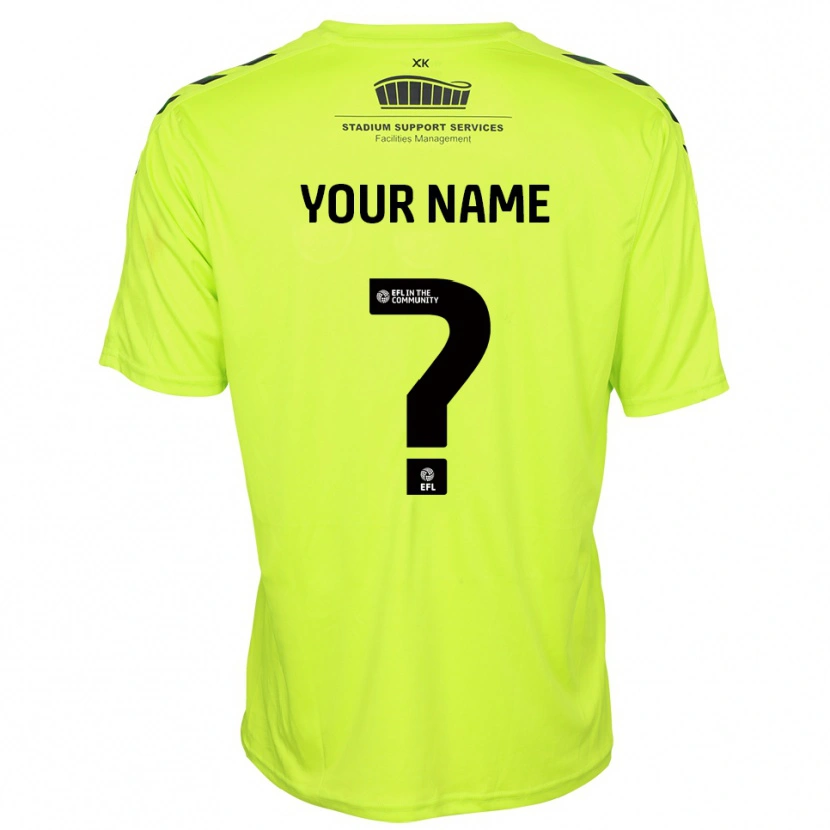 Danxen Donna Wycombe Wanderers Maglia Gara Portiere Verde Fluorescente 2025/26 Maglietta