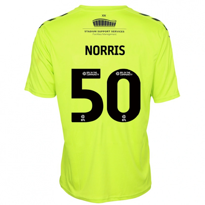 Danxen Donna Will Norris #50 Maglia Gara Portiere Verde Fluorescente 2025/26 Maglietta