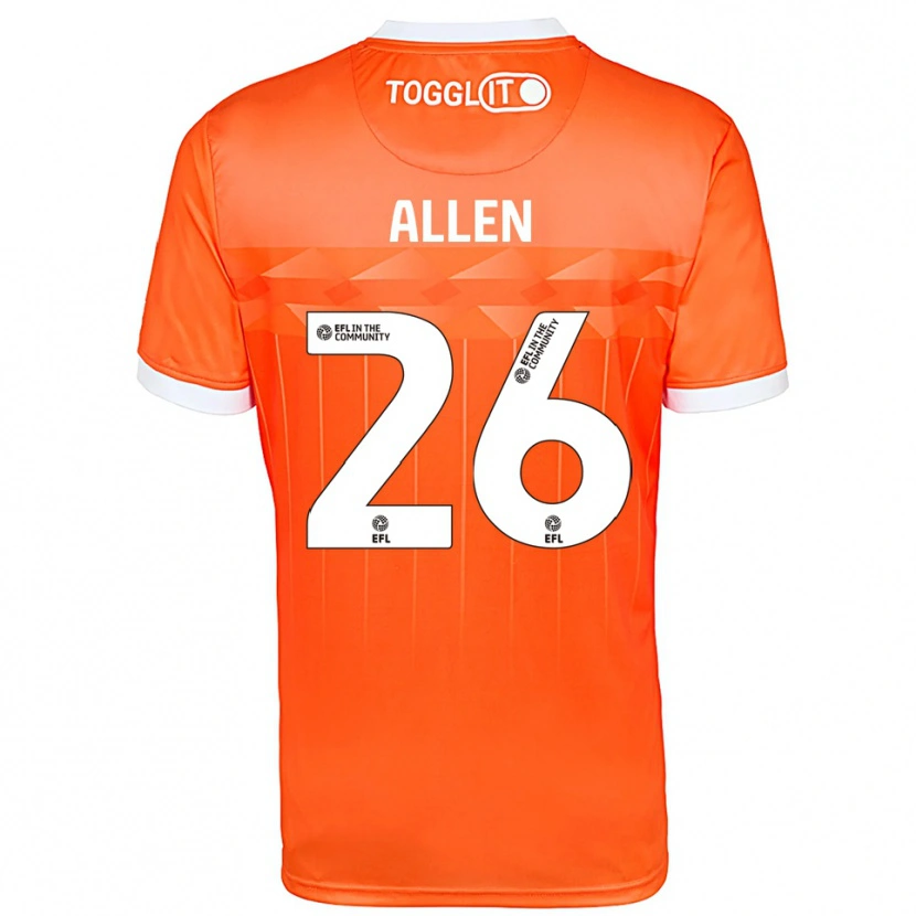 Danxen Donna Lauren Allen #26 Maglia Gara Portiere Bianco Arancione 2025/26 Maglietta