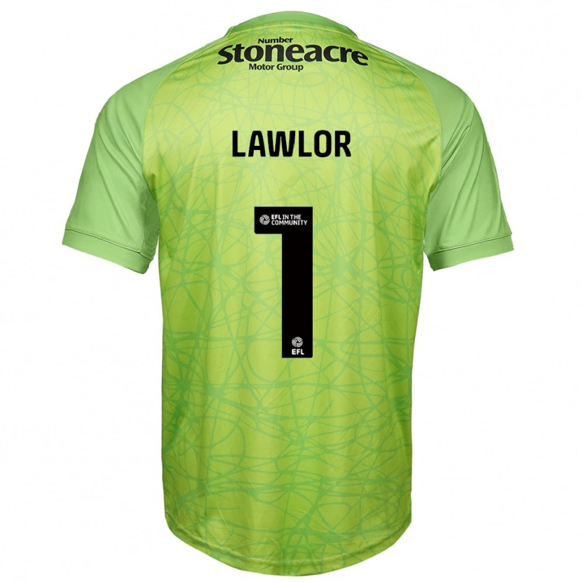 Danxen Donna Ian Lawlor #1 Maglia Gara Portiere Verde Chiaro 2025/26 Maglietta