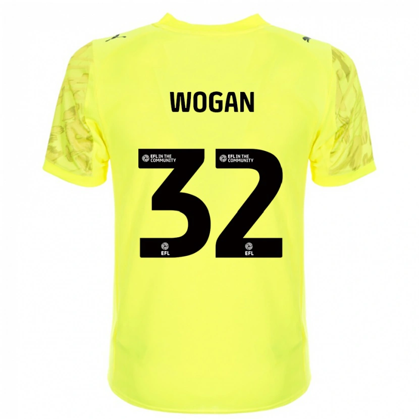 Danxen Donna Andrew Wogan #32 Maglia Gara Portiere Nero Giallo 2025/26 Maglietta