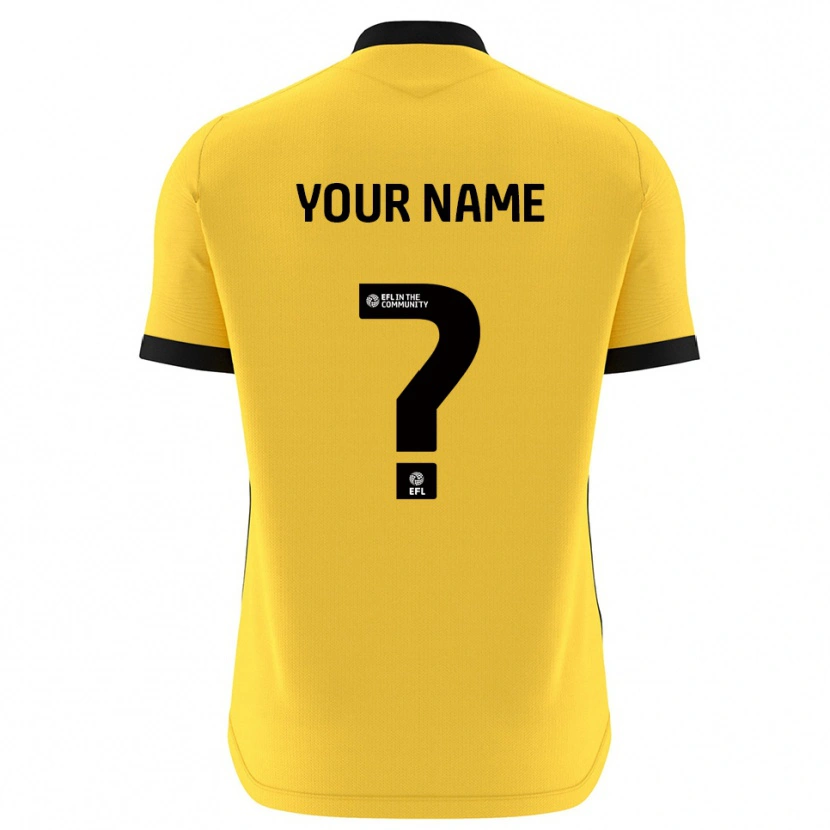 Danxen Donna Bristol Rovers Maglia Gara Portiere Nero Giallo 2025/26 Maglietta