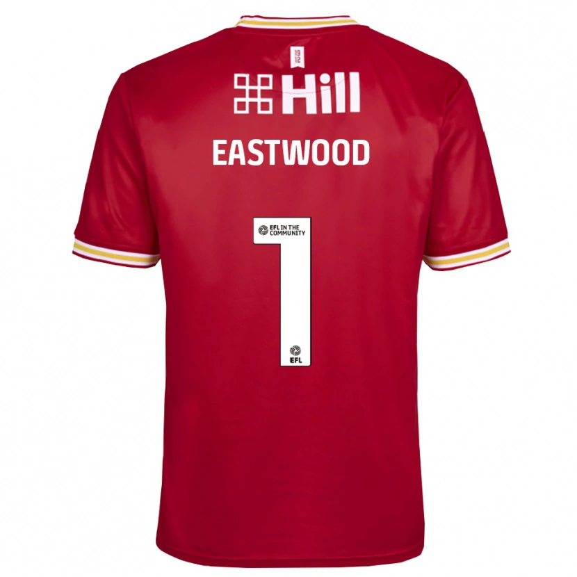 Danxen Donna Jake Eastwood #1 Maglia Gara Portiere Bianco Rosso 2025/26 Maglietta