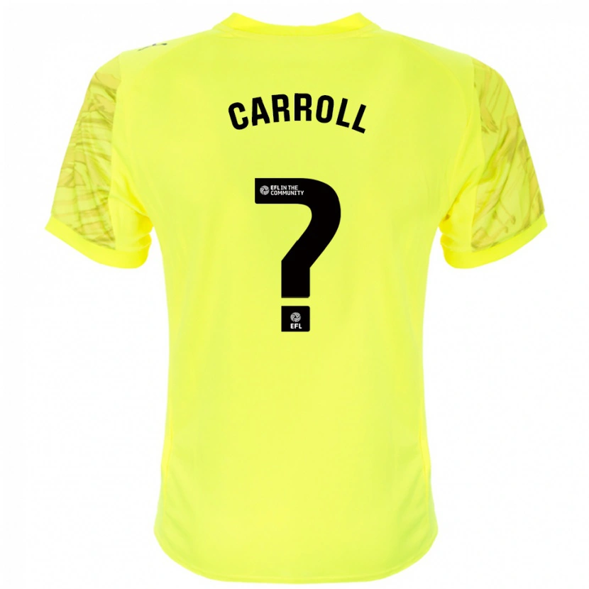 Danxen Donna Rhianne Carroll #0 Maglia Gara Portiere Nero Giallo 2025/26 Maglietta
