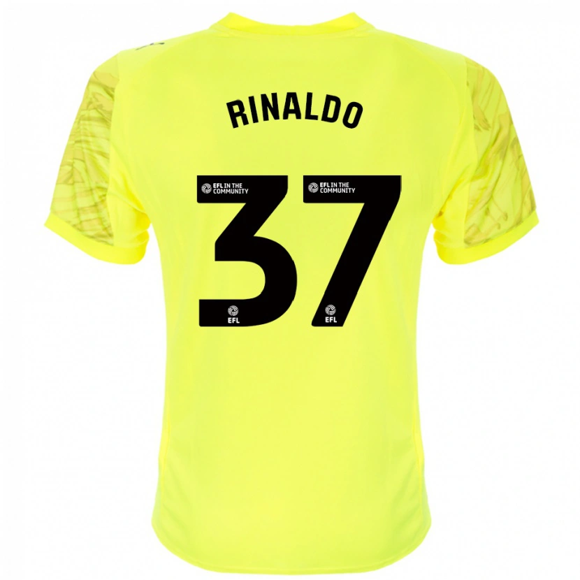 Danxen Donna Ashton Rinaldo #37 Maglia Gara Portiere Nero Giallo 2025/26 Maglietta