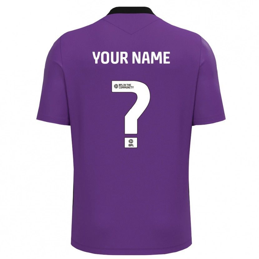 Danxen Donna Colchester United Maglia Gara Portiere Bianco Viola 2025/26 Maglietta