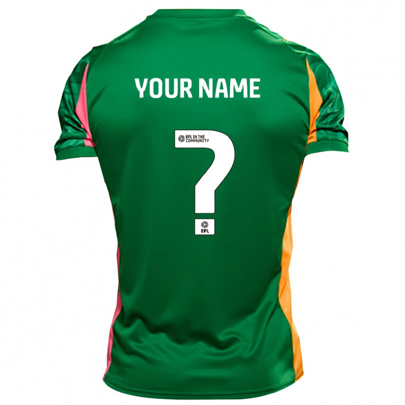 Danxen Donna Oldham Athletic Maglia Gara Portiere Arancione Verde 2025/26 Maglietta