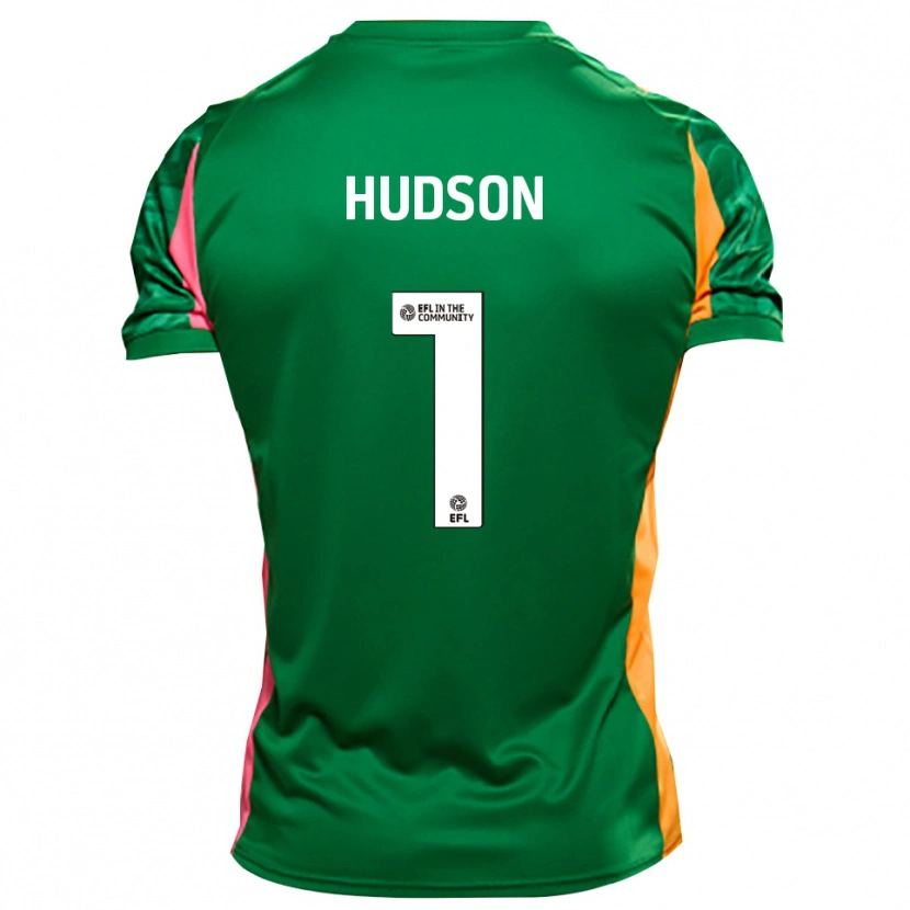 Danxen Donna Mathew Hudson #1 Maglia Gara Portiere Arancione Verde 2025/26 Maglietta