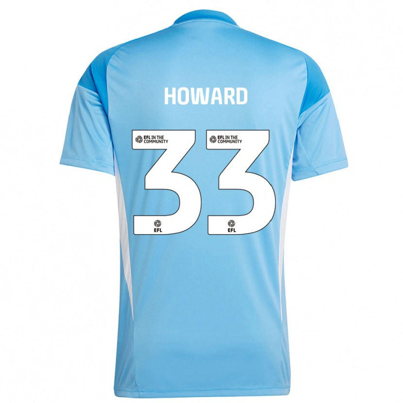 Danxen Donna Mark Howard #33 Maglia Gara Portiere Azzurro Cielo 2025/26 Maglietta
