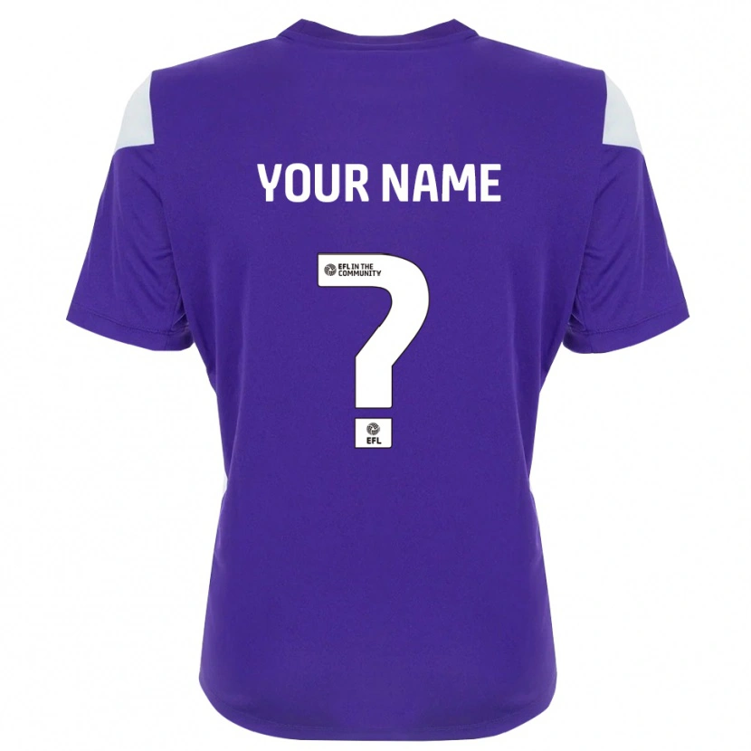 Danxen Donna Walsall FC Maglia Gara Portiere Bianco Viola 2025/26 Maglietta