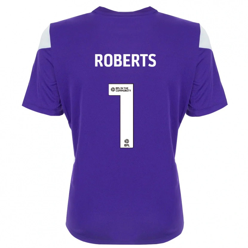 Danxen Donna Myles Roberts #1 Maglia Gara Portiere Bianco Viola 2025/26 Maglietta