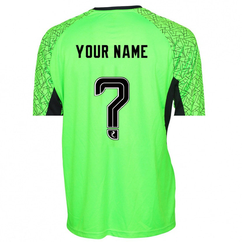 Danxen Donna Livingston FC Maglia Gara Portiere Verde Nero 2025/26 Maglietta