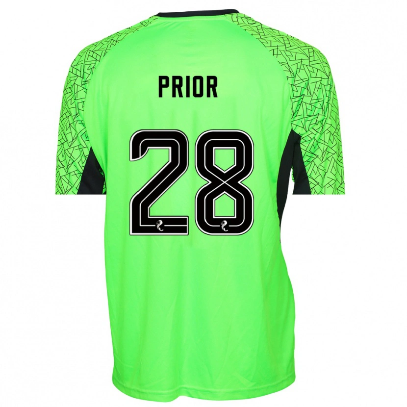 Danxen Donna Jérôme Prior #28 Maglia Gara Portiere Verde Nero 2025/26 Maglietta