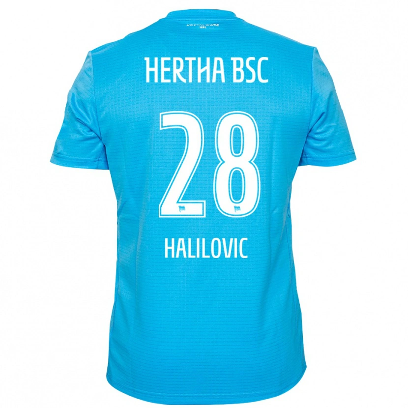 Danxen Donna Din Halilovic #28 Maglia Gara Portiere Azzurro Bianco 2025/26 Maglietta