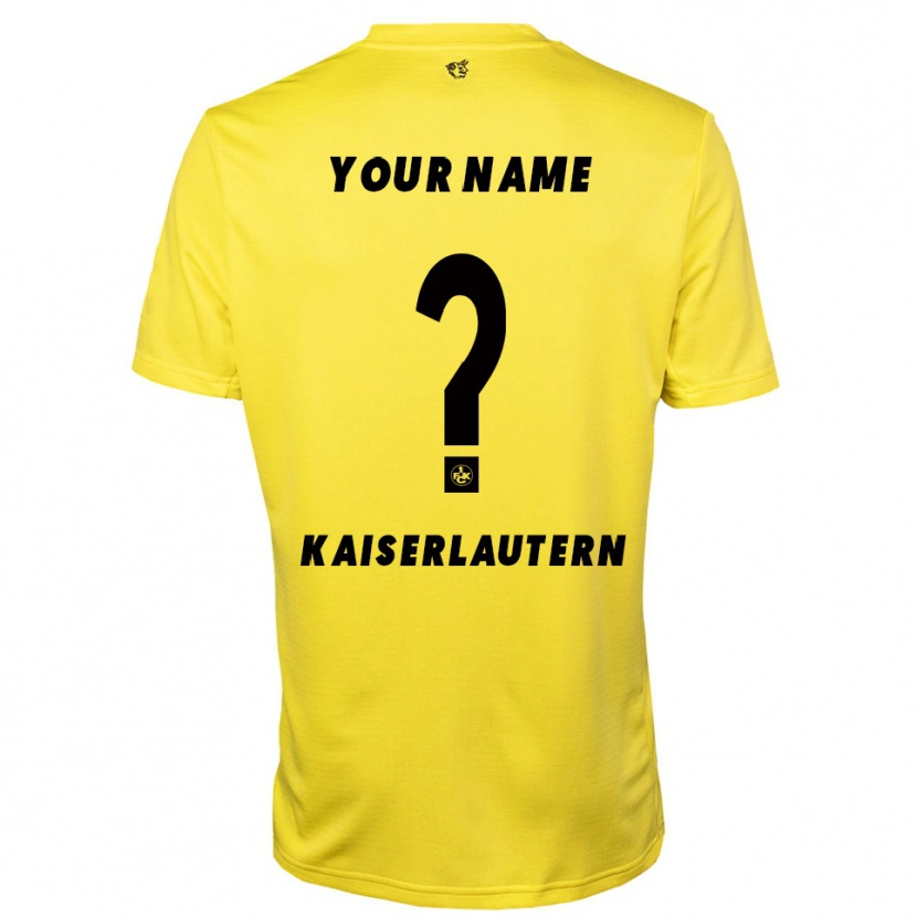 Danxen Donna 1. FC Kaiserslautern Maglia Gara Portiere Giallo Nero 2025/26 Maglietta