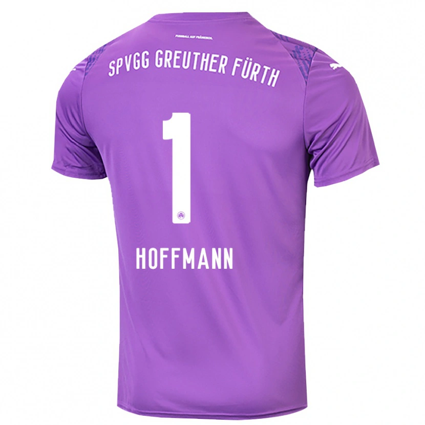 Danxen Donna Simon Hoffmann #1 Maglia Gara Portiere Bianco Viola 2025/26 Maglietta