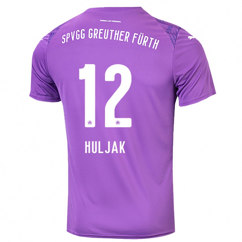 Danxen Donna Dominik Huljak #12 Maglia Gara Portiere Bianco Viola 2025/26 Maglietta