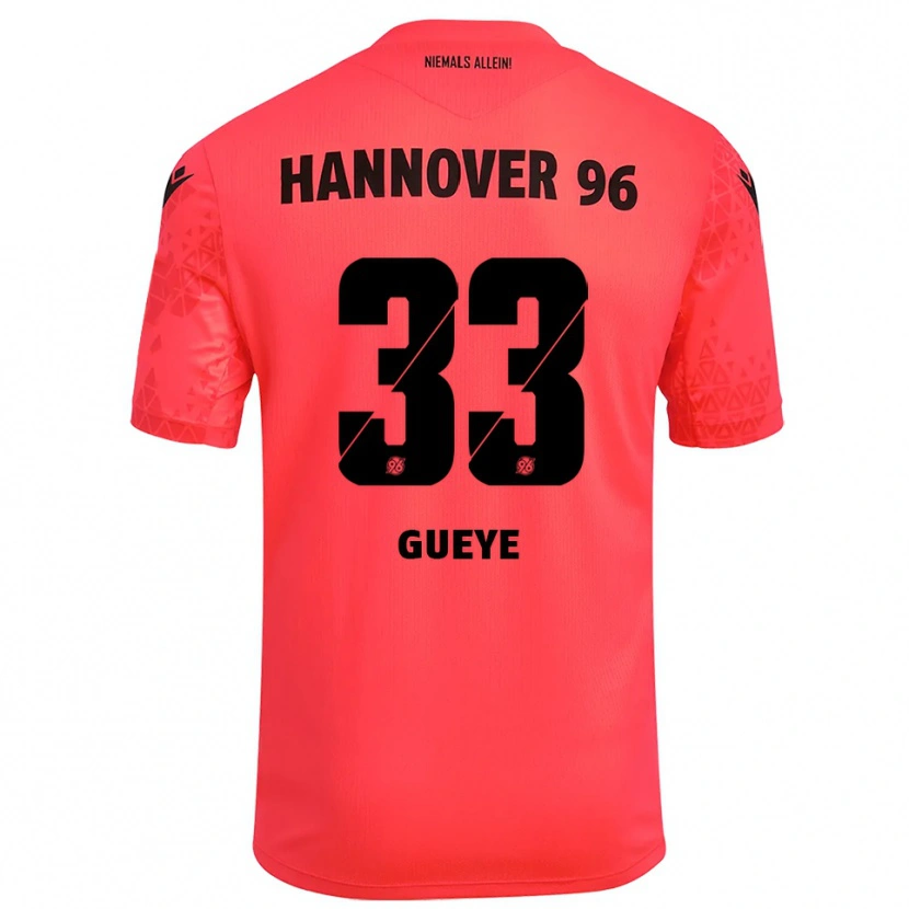 Danxen Donna Abdoulaye Gueye #33 Maglia Gara Portiere Nero Rosso 2025/26 Maglietta