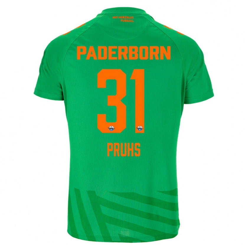 Danxen Donna Florian Pruhs #31 Maglia Gara Portiere Verde Arancio 2025/26 Maglietta