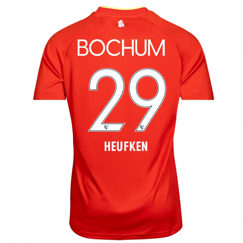Danxen Donna Jeremias Heufken #29 Maglia Gara Portiere Bianco Rosso 2025/26 Maglietta